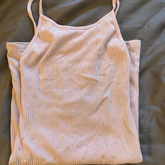 Lavender Rhinestone Mini Dress - Picture 4 of 7